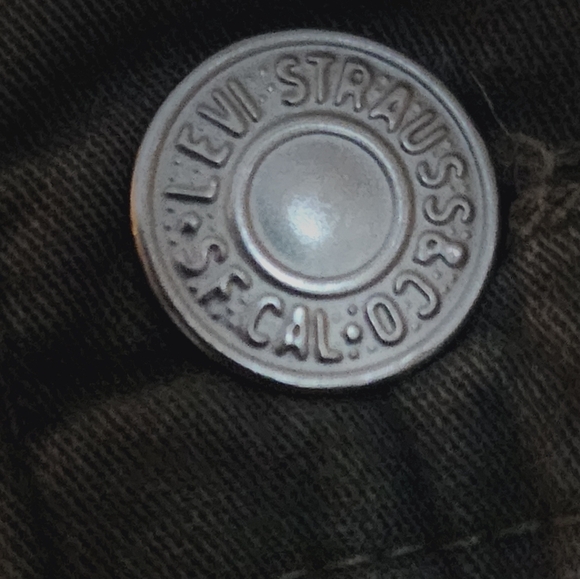 Levi's Mile High Skirt Army Green 5 Pocket Zip & Button Closure Misses Sz 6 - Picture 3 of 10